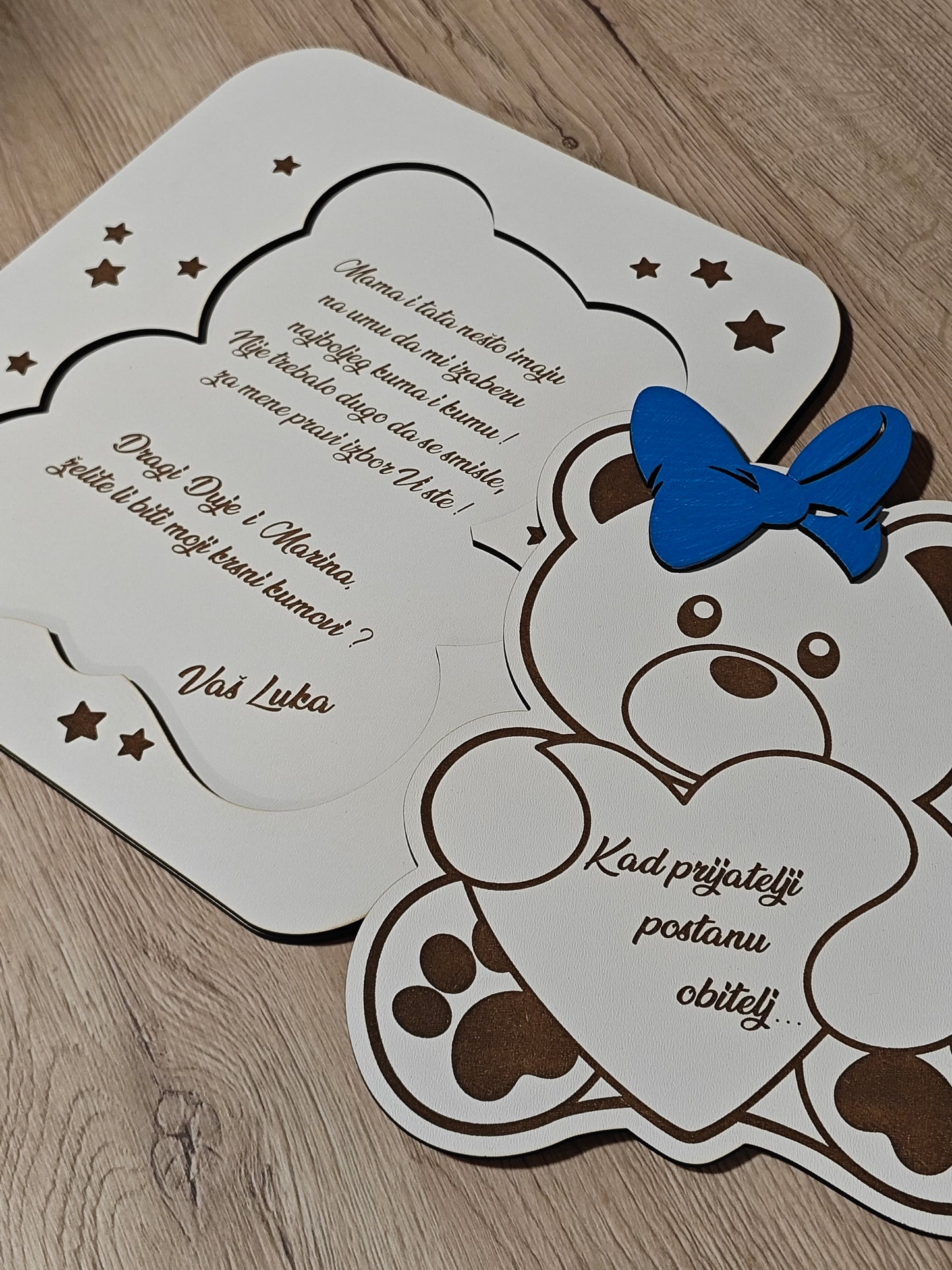 Personalizirana Pitalica za Kumstvo – Unikatan način za postavljanje najvažnijeg pitanja!