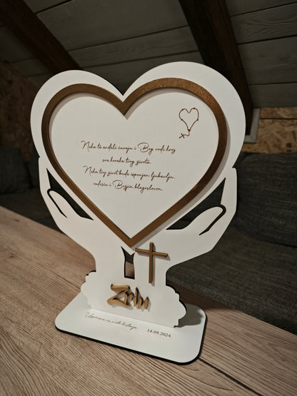 💖 Personalizirani poklon za kumove – Stalak s posvetom 💖