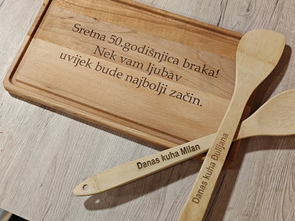 Personalizirana kuhinjska daska za rezanje najfinijih  namirnica