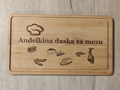 Personalizirana kuhinjska daska za rezanje najfinijih  namirnica